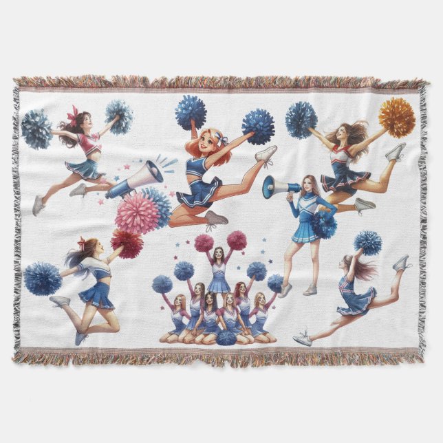 Cheerleader  throw blanket (Front)