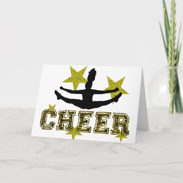 Cheerleader toe touch card (Front)