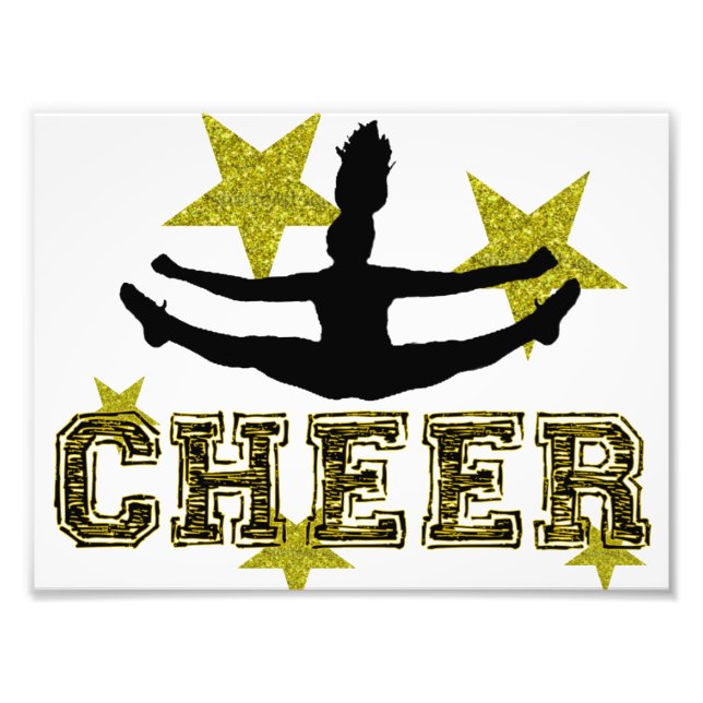 Cheerleader toe touch photo print (Front)