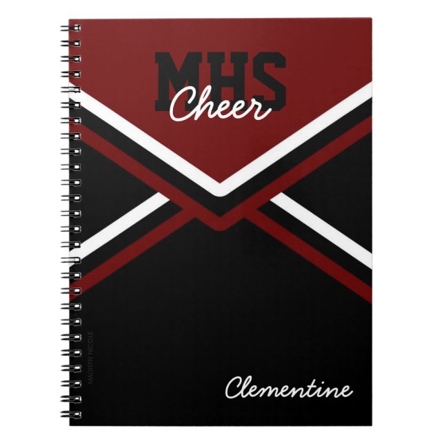 Cheerleader Uniform School Notebook (Front)