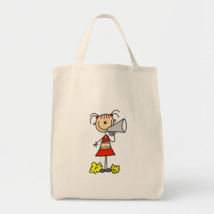 Cheerleader with Megaphone Tote Bag