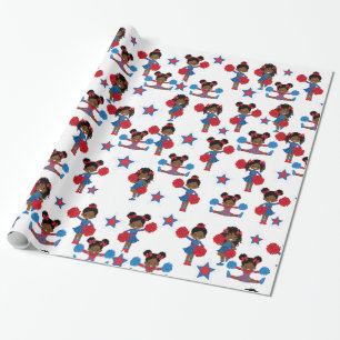 Cheerleader Wrapping Paper, Glossy Wrapping Paper