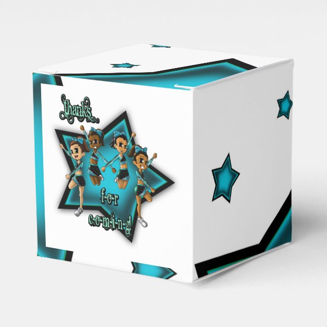Cheerleaders Birthday Favour Box (Front Side)