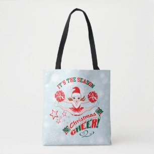 Cheerleader's Christmas Cheer Tote Bag