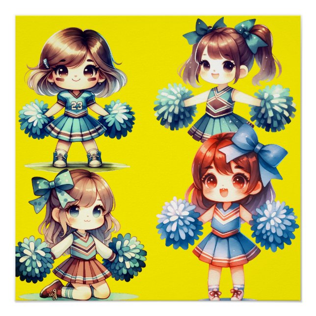 Cheerleaders Glossy Poster (Front)