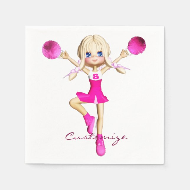 Cheerleaders Gonna Cheer Thunder_Cove Napkin (Front)