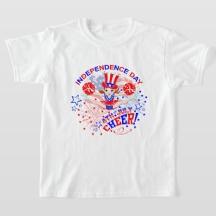 Cheerleader's, Independence Day, 4th July, Cheer T-Shirt