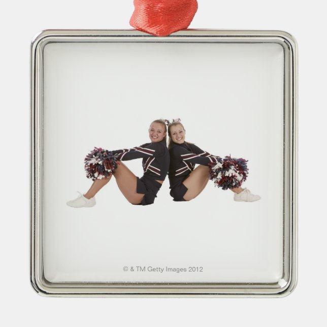 Cheerleaders Metal Tree Decoration (Front)