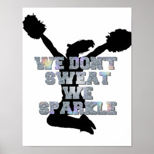 Cheerleaders we sparkle poster