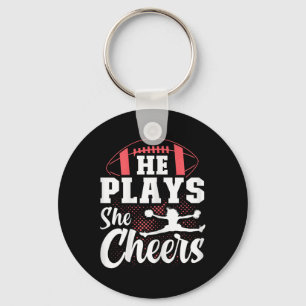 Cheerleading And Footll Mum Of Both Footll Cheer M Key Ring
