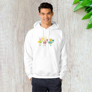 Cheerleading Animal Trio Pig Bunny and Cat Hoodie