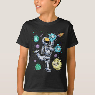 Cheerleading Astronaut Cheerleader Cheer Flyer Boy T-Shirt