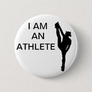 Cheerleading Athlete Button