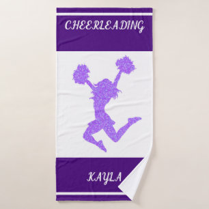 Cheerleading bath towel. bath towel