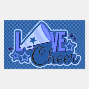 Cheerleading Checkered Stickers