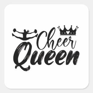 Cheerleading   Cheer Cheerleader Girls Gifts Square Sticker
