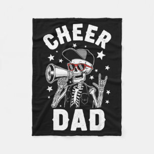 Cheerleading cheer dad fathers day cheerleader fleece blanket