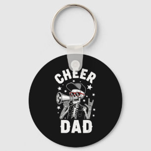 Cheerleading cheer dad fathers day cheerleader key ring