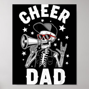 Cheerleading cheer dad fathers day cheerleader poster