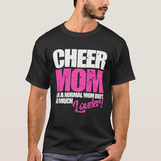 Cheerleading  Cheer Mom  Cheerleader T-Shirt (Front)