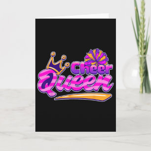 Cheerleading Cheer Queen Funny Cheerleader  Card