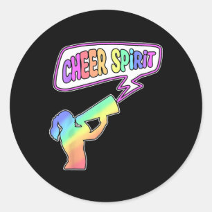 Cheerleading Cheer Spirit Funny Cheerleader Classic Round Sticker