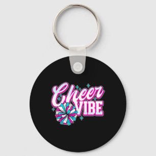 Cheerleading Cheer Vibe Funny Cheerleader Key Ring
