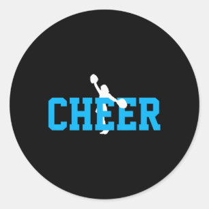 Cheerleading Cheering Squad Tee Gift Classic Round Sticker