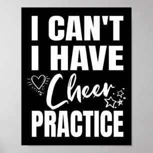 Cheerleading Cheerleader Stuff Cheer Squad Practic Poster