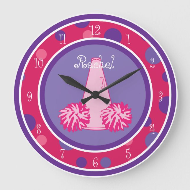 Cheerleading Cheerleader Wall Clock (Front)