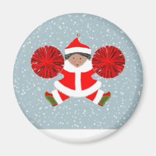 Cheerleading Christmas Stocking Stuffer Magnet