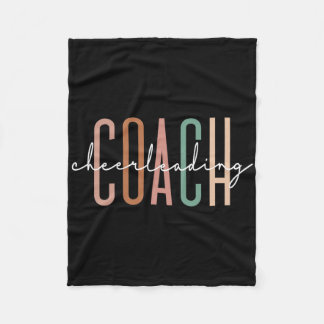 Cheerleading Coach Cute Cheer For Coach Appreciati Fleece Blanket