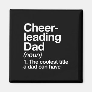 Cheerleading Dad Definition Funny Sports Magnet