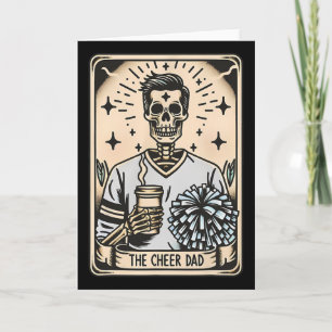 Cheerleading Dad Tarot Card Skeleton Cheer Coach F