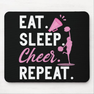 Cheerleading Dance Cheerleader Girls Eat Sleep Che Mouse Mat