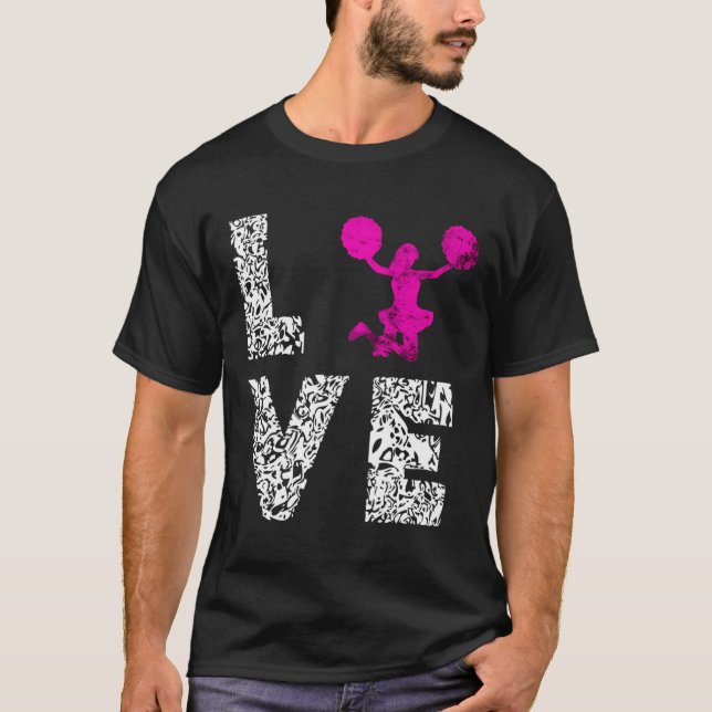 Cheerleading Dancing Cheer Team Love Choreography  T-Shirt (Front)