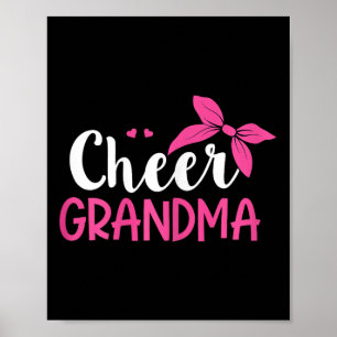 Cheerleading Design For A Cheer Grandma Poster