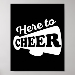 Cheerleading Design For A Cheerleading Girl Poster