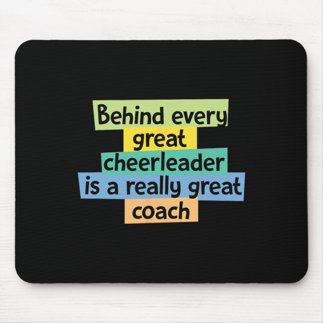 Cheerleading Design For A Coach  Mouse Mat (Front)