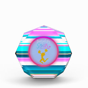 Cheerleading "Don't Just Fly, Soar" Stripes   Photo Block