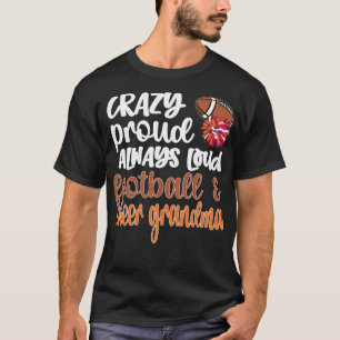 Cheerleading Football Cheer Grandma Cheerleader Fo T-Shirt