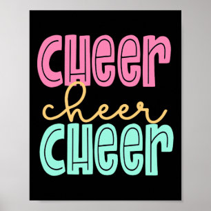 Cheerleading For Cheerleader Girl Teen Squad Cheer Poster