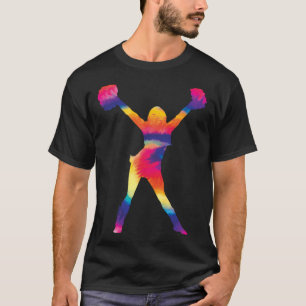 Cheerleading  for Cheerleader Tie Dye Cheerleading T-Shirt