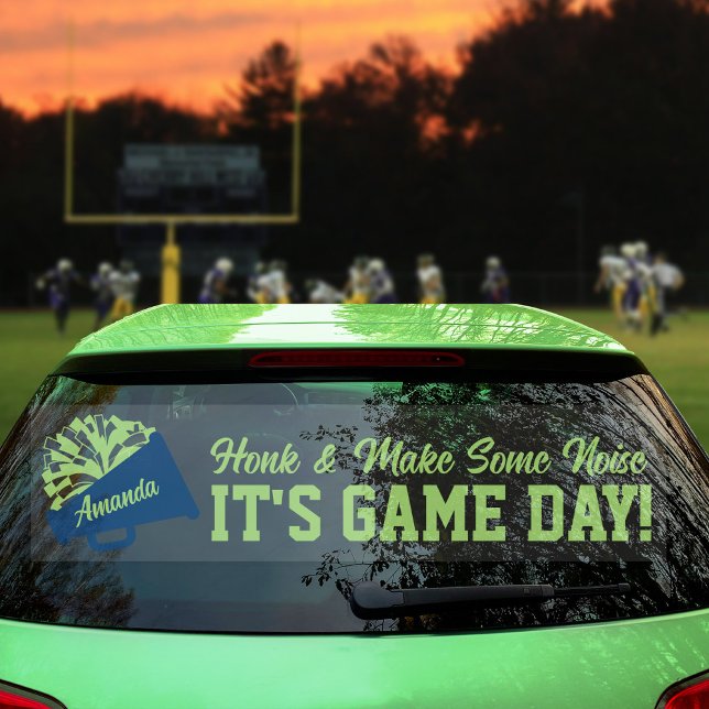 Cheerleading Game Day Back Window Cling for SUV (Creator Uploaded)