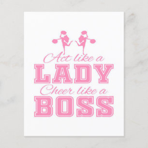 CHEERLEADING GIFT IDEA   Cheerleading Cute Design Flyer