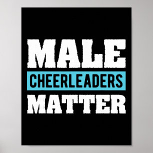 Cheerleading Gift T Shirt For Men Male Cheerleader Poster