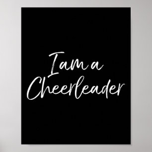 Cheerleading Gifts For Girls 6-8 Cute I Am A Cheer Poster