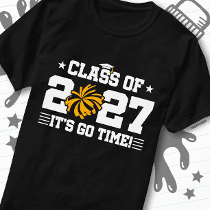 Cheerleading Graduation Time Senior Class of 2027 T-Shirt