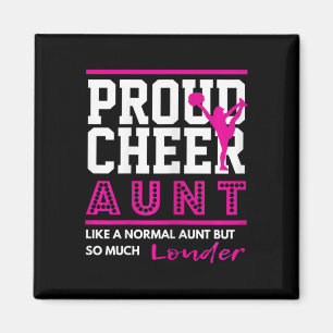 Cheerleading Graphic - Proud Cheer Aunt Magnet