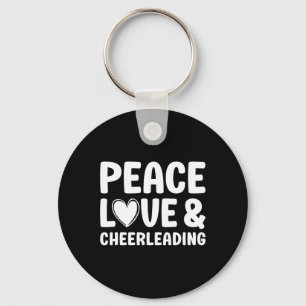 Cheerleading I Love Cheerleading For Women Cheer Key Ring